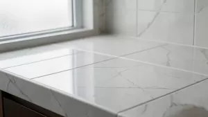 blat w lazience z plytek