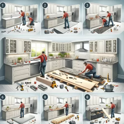 jak zamontować blat granitowy