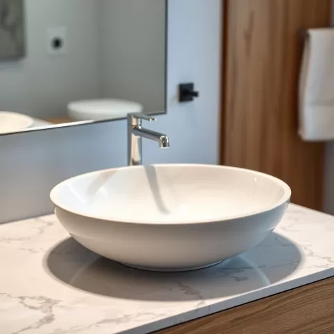 Jaki blat pod umywalkę nablatową